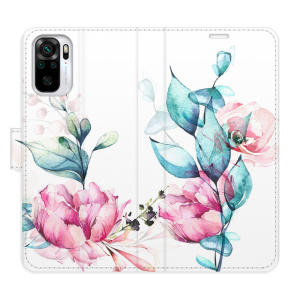 Flip pouzdro iSaprio - Xiaomi Redmi Note 10 / Note 10S - Beautiful Flower - kapsičky na karty