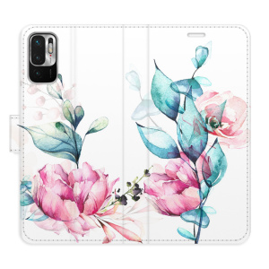 Flip pouzdro iSaprio - Xiaomi Redmi Note 10 5G - Beautiful Flower - kapsičky na karty