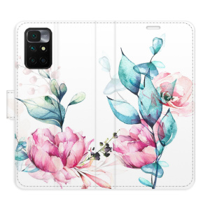 Flip pouzdro iSaprio - Xiaomi Redmi 10 / Redmi 10 2022 - Beautiful Flower - kapsičky na karty