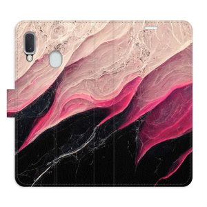 Flip pouzdro iSaprio - Samsung Galaxy A20e - BlackPink Marble - kapsičky na karty