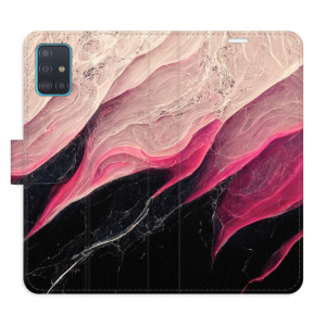 Flip pouzdro iSaprio - Samsung Galaxy A51 - BlackPink Marble - kapsičky na karty