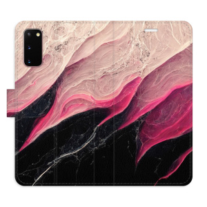 Flip pouzdro iSaprio - Samsung Galaxy S20 - BlackPink Marble - kapsičky na karty