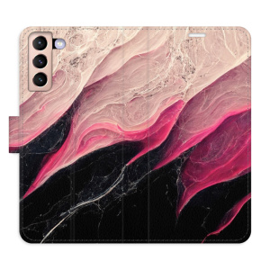 Flip pouzdro iSaprio - Samsung Galaxy S21 - BlackPink Marble - kapsičky na karty