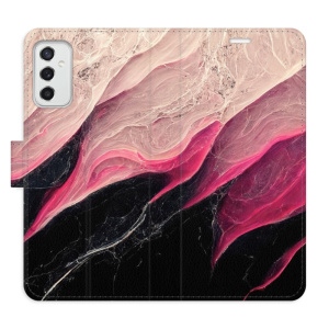Flip pouzdro iSaprio - Samsung Galaxy M52 5G - BlackPink Marble - kapsičky na karty