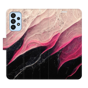 Flip pouzdro iSaprio - Samsung Galaxy A33 5G - BlackPink Marble - kapsičky na karty