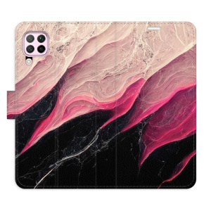 Flip pouzdro iSaprio - Huawei P40 Lite - BlackPink Marble - kapsičky na karty