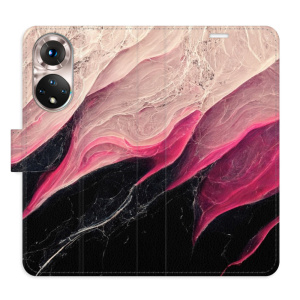 Flip pouzdro iSaprio - Honor 50 / Huawei Nova 9 - BlackPink Marble - kapsičky na karty