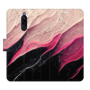 Flip pouzdro iSaprio - Xiaomi Redmi 8 - BlackPink Marble - kapsičky na karty
