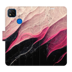 Flip pouzdro iSaprio - Xiaomi Redmi 9C - BlackPink Marble - kapsičky na karty