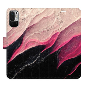 Flip pouzdro iSaprio - Xiaomi Redmi Note 10 5G - BlackPink Marble - kapsičky na karty