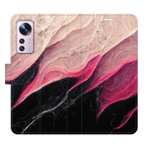 Flip pouzdro iSaprio - Xiaomi 12 / 12X - BlackPink Marble - kapsičky na karty