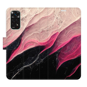 Flip pouzdro iSaprio - Xiaomi Redmi Note 11 / Note 11S - BlackPink Marble - kapsičky na karty