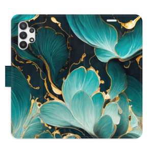 Flip pouzdro iSaprio - Samsung Galaxy A32 - Blue Flowers 02 - kapsičky na karty