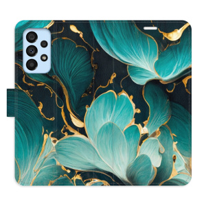Flip pouzdro iSaprio - Samsung Galaxy A53 5G - Blue Flowers 02 - kapsičky na karty