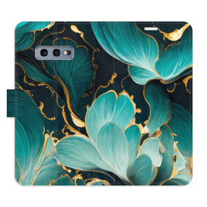 Flip pouzdro iSaprio - Samsung Galaxy S10e - Blue Flowers 02 - kapsičky na karty