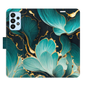 Flip pouzdro iSaprio - Samsung Galaxy A33 5G - Blue Flowers 02 - kapsičky na karty