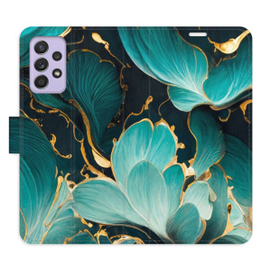 Flip pouzdro iSaprio - Samsung Galaxy A52 5G / A52s 5G - Blue Flowers 02 - kapsičky na karty