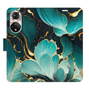 Flip pouzdro iSaprio - Honor 50 / Huawei Nova 9 - Blue Flowers 02 - kapsičky na karty