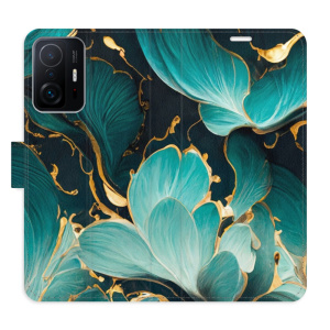 Flip pouzdro iSaprio - Xiaomi 11T / 11T Pro - Blue Flowers 02 - kapsičky na karty