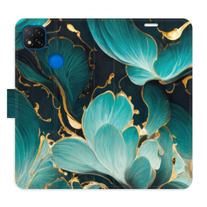 Flip pouzdro iSaprio - Xiaomi Redmi 9C - Blue Flowers 02 - kapsičky na karty