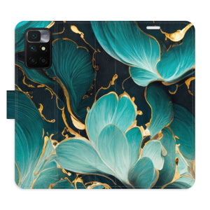 Flip pouzdro iSaprio - Xiaomi Redmi 10 /  Redmi 10 2022 - Blue Flowers 02 - kapsičky na karty