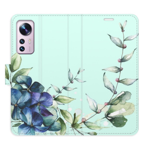 Flip pouzdro iSaprio - Xiaomi 12 / 12X - Blue Flowers - kapsičky na karty