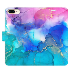 Flip pouzdro iSaprio - Apple iPhone 7 Plus / 8 Plus - BluePink Paint - kapsičky na karty