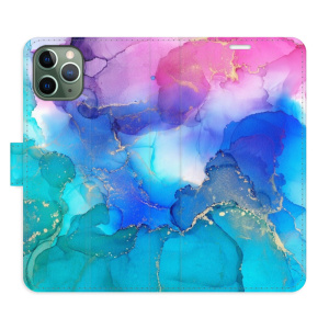 Flip pouzdro iSaprio - Apple iPhone 11 Pro - BluePink Paint - kapsičky na karty