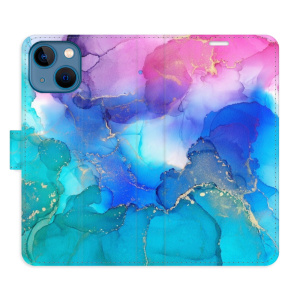 Flip pouzdro iSaprio - Apple iPhone 13 mini - BluePink Paint - kapsičky na karty