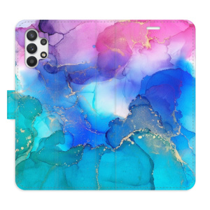 Flip pouzdro iSaprio - Samsung Galaxy A32 - BluePink Paint - kapsičky na karty