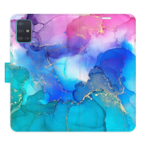 Flip pouzdro iSaprio - Samsung Galaxy A51 - BluePink Paint - kapsičky na karty