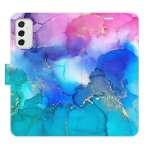 Flip pouzdro iSaprio - Samsung Galaxy M52 5G - BluePink Paint - kapsičky na karty