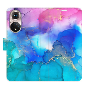 Flip pouzdro iSaprio - Honor 50 / Huawei Nova 9 - BluePink Paint - kapsičky na karty