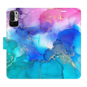 Flip pouzdro iSaprio - Xiaomi Redmi Note 10 5G - BluePink Paint - kapsičky na karty
