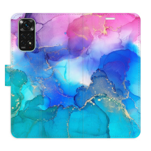 Flip pouzdro iSaprio - Xiaomi Redmi Note 11 / Note 11S - BluePink Paint - kapsičky na karty