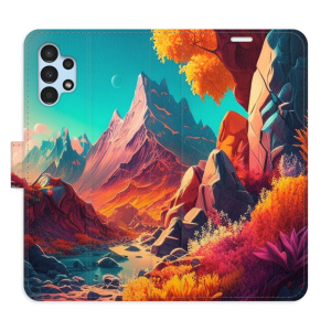 Flip pouzdro iSaprio - Samsung Galaxy A13 / A13 5G - Colorful Mountains - kapsičky na karty