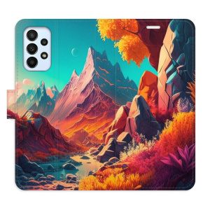 Flip pouzdro iSaprio - Samsung Galaxy A23 / A23 5G - Colorful Mountains - kapsičky na karty