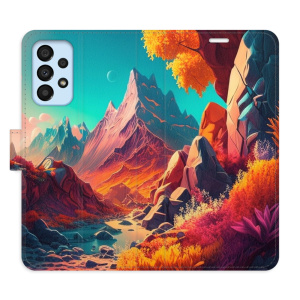 Flip pouzdro iSaprio - Samsung Galaxy A33 5G - Colorful Mountains - kapsičky na karty