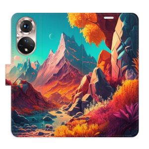 Flip pouzdro iSaprio - Honor 50 / Huawei Nova 9 - Colorful Mountains - kapsičky na karty