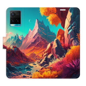 Flip pouzdro iSaprio - Vivo Y21 / Y21s / Y33s - Colorful Mountains - kapsičky na karty