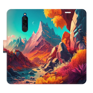 Flip pouzdro iSaprio - Xiaomi Redmi 8 - Colorful Mountains - kapsičky na karty