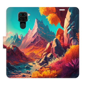 Flip pouzdro iSaprio - Xiaomi Redmi Note 9 - Colorful Mountains - kapsičky na karty