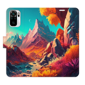 Flip pouzdro iSaprio - Xiaomi Redmi Note 10 / Note 10S - Colorful Mountains - kapsičky na karty