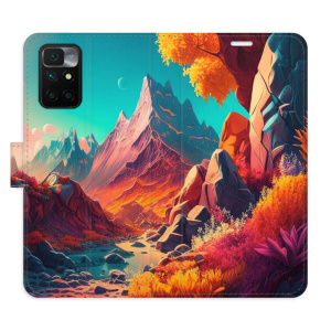 Flip pouzdro iSaprio - Xiaomi Redmi 10 / Redmi 10 2022 - Colorful Mountains - kapsičky na karty