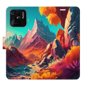 Flip pouzdro iSaprio - Xiaomi Redmi 10C - Colorful Mountains - kapsičky na karty