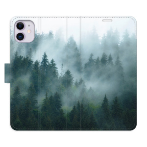 Flip pouzdro iSaprio - Apple iPhone 11 - Dark Forest - kapsičky na karty