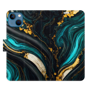 Flip pouzdro iSaprio - Apple iPhone 13 - Dark Paint - kapsičky na karty