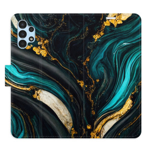 Flip pouzdro iSaprio - Samsung Galaxy A13 / A13 5G - Dark Paint - kapsičky na karty