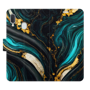 Flip pouzdro iSaprio - Samsung Galaxy A20e - Dark Paint - kapsičky na karty
