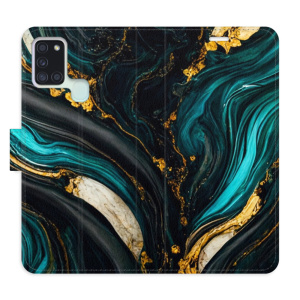 Flip pouzdro iSaprio - Samsung Galaxy A21s - Dark Paint - kapsičky na karty